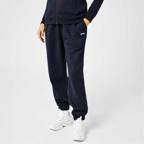 Дамски долнища на анцуг Slazenger Closed Hem Fleece Pants Womens Морска синьо Slazenger Closed Hem Fleece Pants Womens Морска синьо Дамски долнища на анцуг
