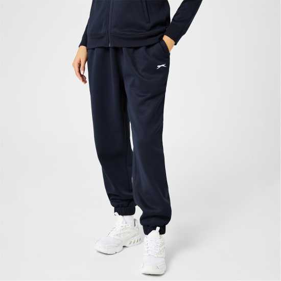 Дамски долнища на анцуг Slazenger Closed Hem Fleece Pants Womens Морска синьо Slazenger Closed Hem Fleece Pants Womens Морска синьо Дамски долнища на анцуг