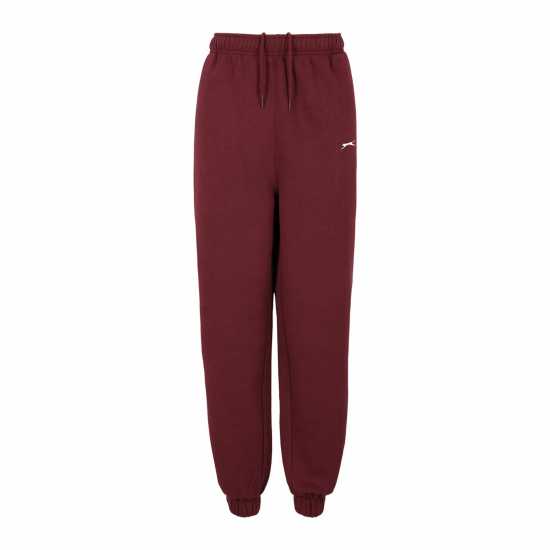 Дамски долнища на анцуг Slazenger Closed Hem Fleece Pants Womens Бордово Slazenger Closed Hem Fleece Pants Womens Бордово Дамски долнища на анцуг