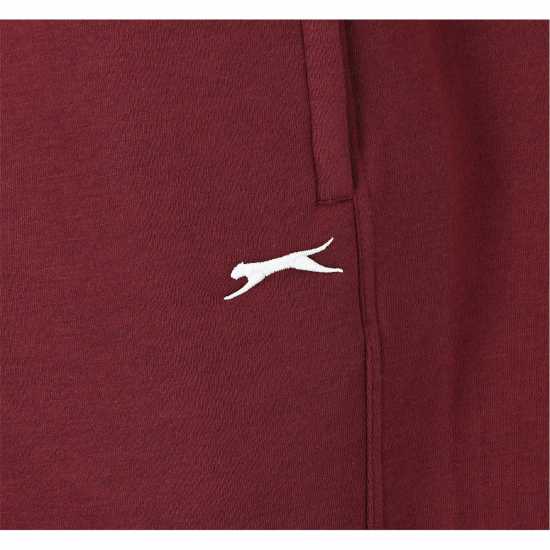Дамски долнища на анцуг Slazenger Closed Hem Fleece Pants Womens Бордово Slazenger Closed Hem Fleece Pants Womens Бордово Дамски долнища на анцуг