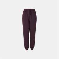 Slazenger Closed Hem Fleece Pants Womens Plum Дамски долнища на анцуг