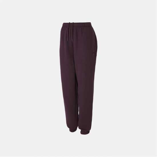 Slazenger Closed Hem Fleece Pants Womens Plum Дамски долнища на анцуг
