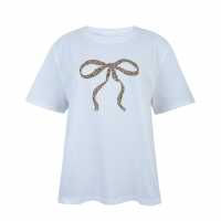 Дамски тениски и фланелки Miso Printed Graphic Ld53 Лък Miso Printed Graphic Ld53 Лък Дамски тениски и фланелки