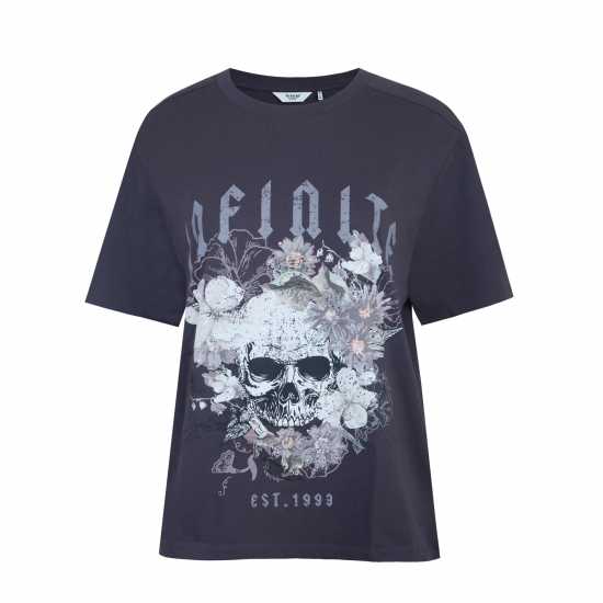 Firetrap Grunge T-Shirt Череп Дамски тениски и фланелки