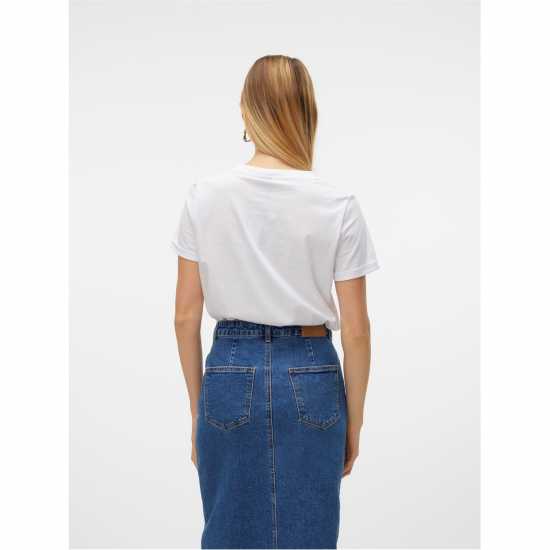 Vero Moda Paula T-Shirt Ярко бяло Дамски тениски и фланелки