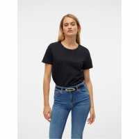 Дамски тениски и фланелки Vero Moda Paula T-Shirt Черно Vero Moda Paula T-Shirt Черно Дамски тениски и фланелки
