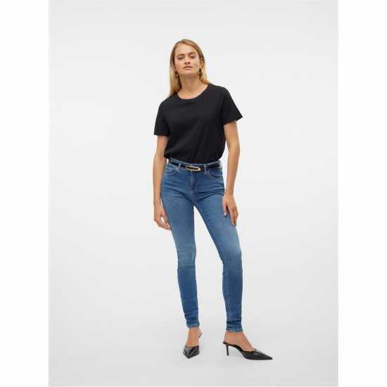 Vero Moda Paula T-Shirt Черно Дамски тениски и фланелки