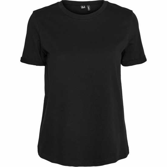 Vero Moda Paula T-Shirt Черно Дамски тениски и фланелки