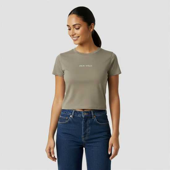 Jack Wills Baby Tee Тоуп Jack Wills Baby Tee Тоуп