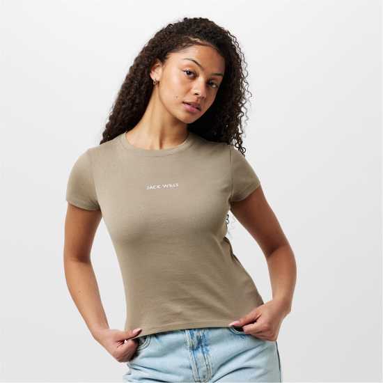 Дамски тениски и фланелки Jack Wills Baby Tee Тоуп Jack Wills Baby Tee Тоуп Дамски тениски и фланелки