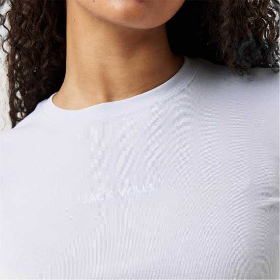 Дамски тениски и фланелки Jack Wills Baby Tee Ледено синьо Jack Wills Baby Tee Ледено синьо Дамски тениски и фланелки