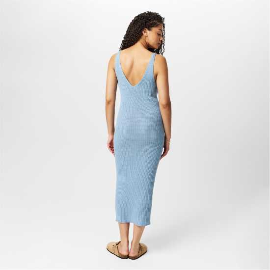 Jack Wills Stitch V-Neck Midi Knitted Jumper Dress Jack Wills Stitch V-Neck Midi Knitted Jumper Dress