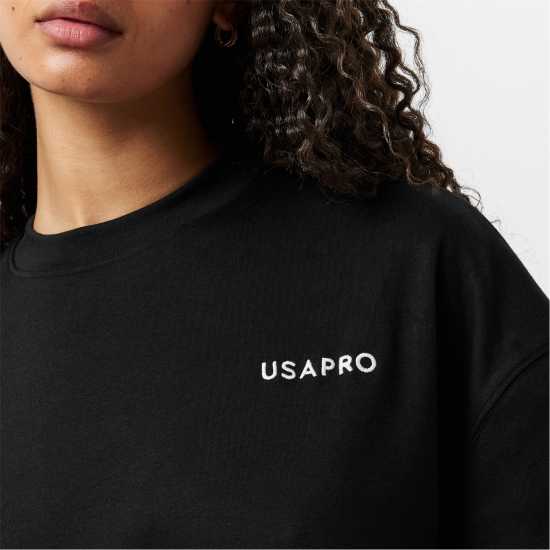 Usa Pro T-Shirt Womens Черно Дамски тениски и фланелки