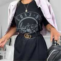 Рокля-Риза Guns N Roses Print T-Shirt Dress  Дамски поли и рокли