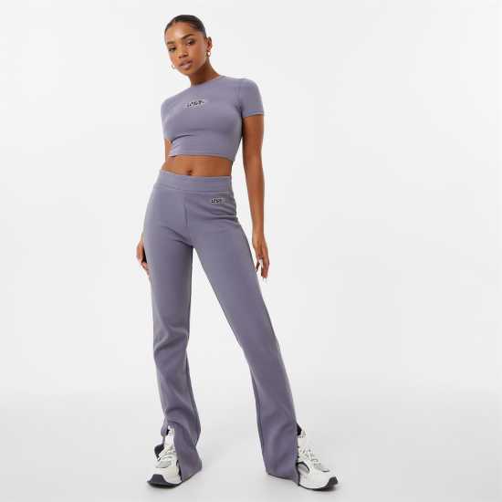 Jack Wills Logo Baby Tee Тъмно сиво Дамски тениски и фланелки