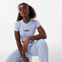 Jack Wills Logo Baby Tee Меко синьо Дамски тениски и фланелки