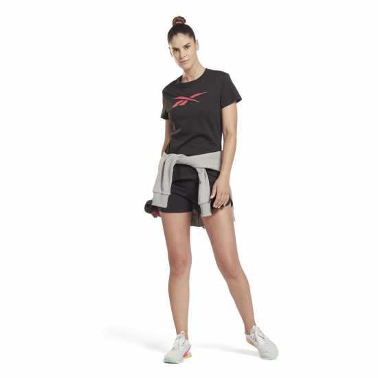 Reebok Vector T-Shirt Womens Black Дамски тениски и фланелки