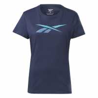 Reebok Vector T-Shirt Womens Vector Navy Дамски тениски и фланелки
