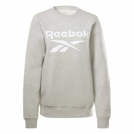 Reebok Fleece Crew Sweater Womens Grey Heather Дамски суичъри и блузи с качулки