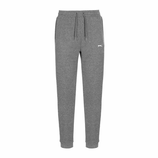 Slazenger Interlock Closed Hem Pant Womens Тъмно сиво марл Дамски долнища на анцуг