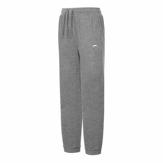 Slazenger Interlock Closed Hem Pant Womens Тъмно сиво марл Дамски долнища на анцуг