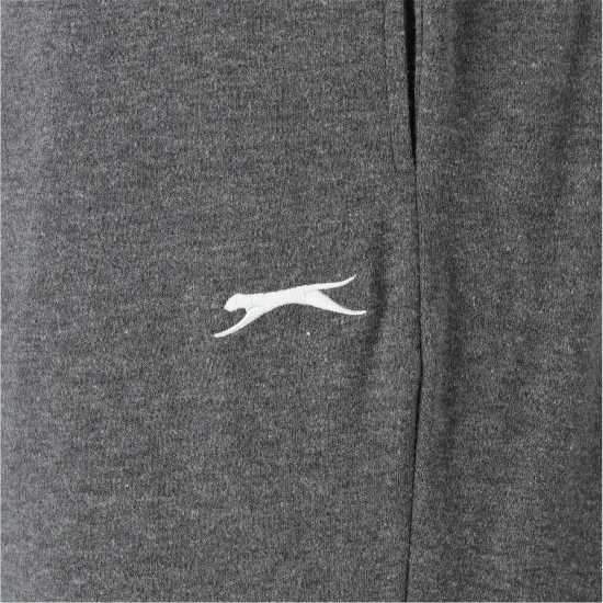 Slazenger Interlock Closed Hem Pant Womens Тъмно сиво марл Дамски долнища на анцуг