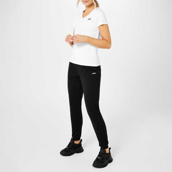 Дамски долнища на анцуг Slazenger Interlock Closed Hem Pant Womens Черно Slazenger Interlock Closed Hem Pant Womens Черно Дамски долнища на анцуг
