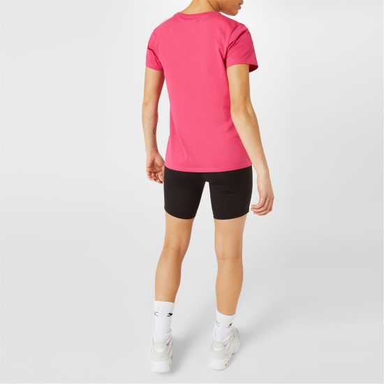 Slazenger V Neck Tee Lds Brt Pink Дамски тениски и фланелки