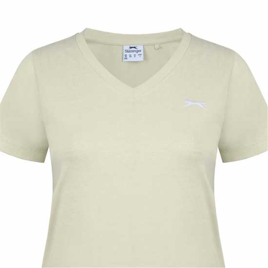 Дамски тениски и фланелки Slazenger Тениска Ladies V Neck Tee Shirt Пастелно жълто Slazenger Тениска Ladies V Neck Tee Shirt Пастелно жълто Дамски тениски и фланелки