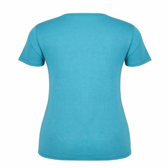Дамски тениски и фланелки Slazenger Тениска Ladies V Neck Tee Shirt Синьо-зелено Slazenger Тениска Ladies V Neck Tee Shirt Синьо-зелено Дамски тениски и фланелки