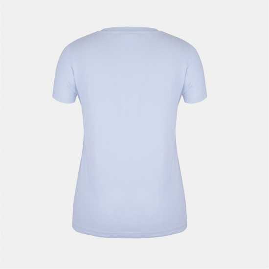 Slazenger Тениска Ladies V Neck Tee Shirt Light Blue 