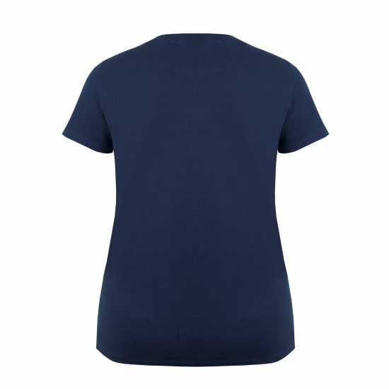 Slazenger Тениска Ladies V Neck Tee Shirt Морска синьо Дамски тениски и фланелки
