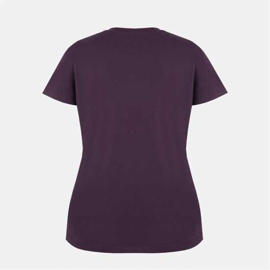 Дамски тениски и фланелки Slazenger Тениска Ladies V Neck Tee Shirt Plum Slazenger Тениска Ladies V Neck Tee Shirt Plum Дамски тениски и фланелки