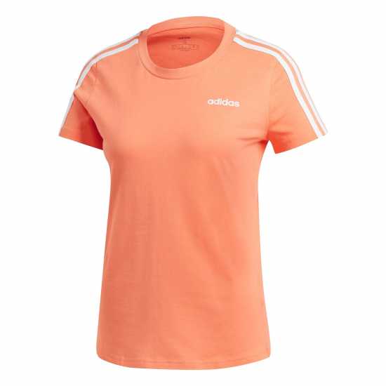 Adidas Тениска 3 Stripe Slim T Shirt  Дамски тениски и фланелки