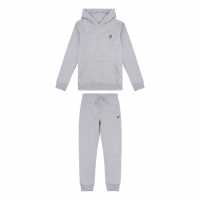 Lyle And Scott Joggers And Hoodie Set Juniors Сива Хизър 