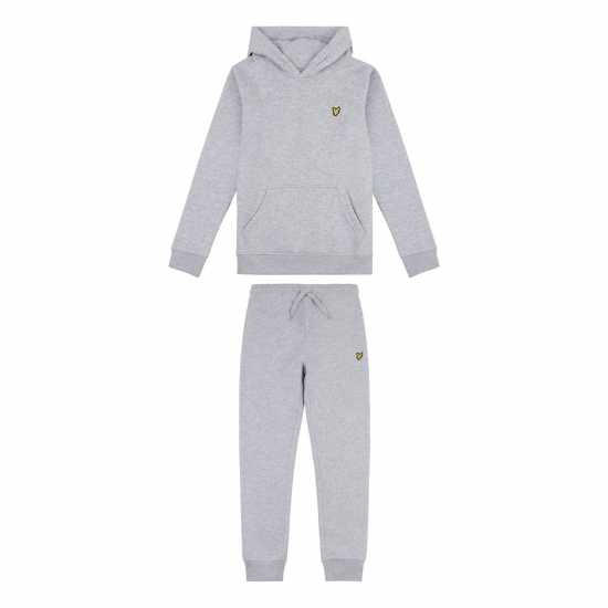 Lyle And Scott Joggers And Hoodie Set Juniors Сива Хизър 
