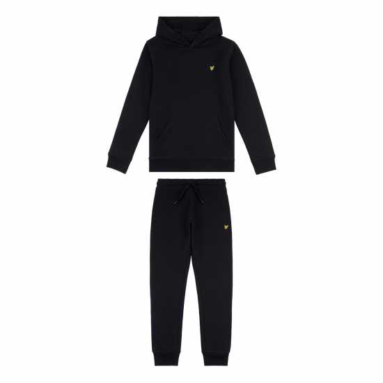Lyle And Scott Joggers And Hoodie Set Juniors Черно 