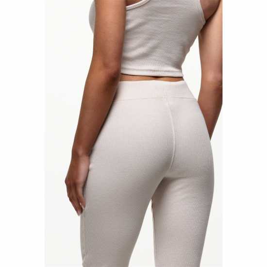 Good For Nothing Ribbed Leggings Cream  Дамско трико и клинове