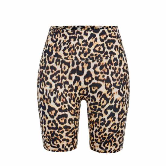 Дамски къси панталони Miso Дамски Шорти High Waisted Cycling Shorts Ladies Леопардов принт Miso Дамски Шорти High Waisted Cycling Shorts Ladies Леопардов принт Дамски къси панталони