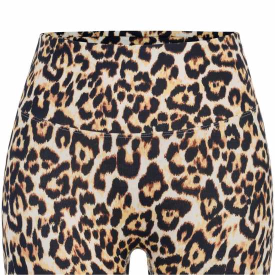 Дамски къси панталони Miso Дамски Шорти High Waisted Cycling Shorts Ladies Леопардов принт Miso Дамски Шорти High Waisted Cycling Shorts Ladies Леопардов принт Дамски къси панталони