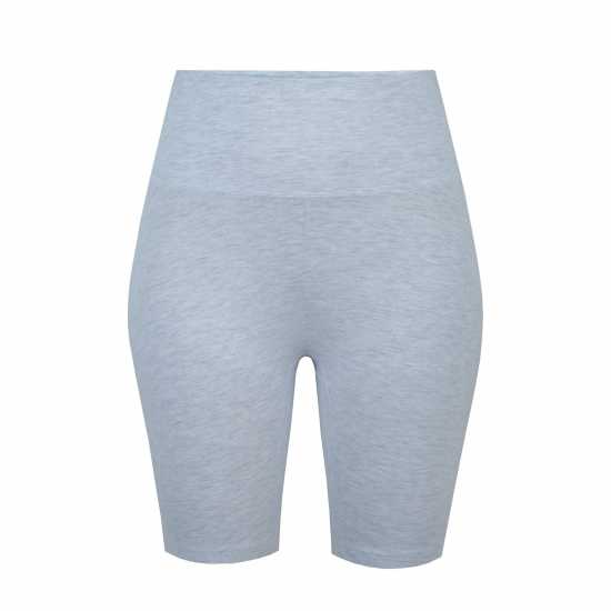 Miso Дамски Шорти High Waisted Cycling Shorts Ladies Ледено сиво марл Дамски къси панталони