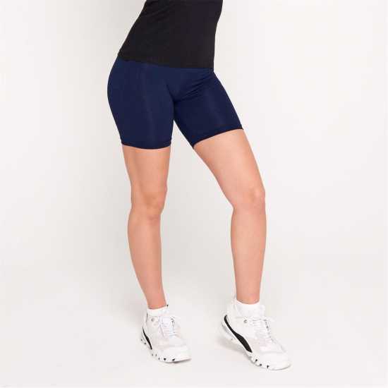Miso Дамски Шорти High Waisted Cycling Shorts Ladies Navy Дамски къси панталони
