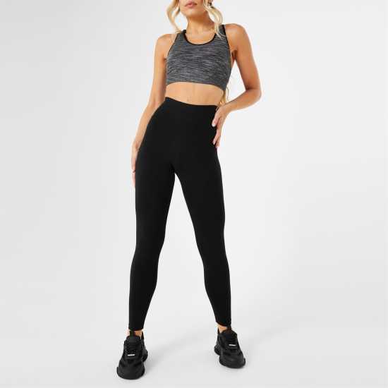 Дамско трико и клинове Miso Womens High Waist Leggings Черно Miso Womens High Waist Leggings Черно Дамско трико и клинове