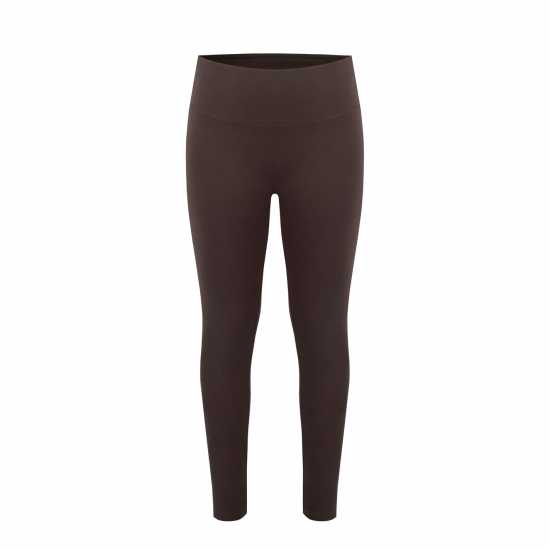 Дамско трико и клинове Miso Womens High Waist Leggings Chocolate Brown Miso Womens High Waist Leggings Chocolate Brown Дамско трико и клинове