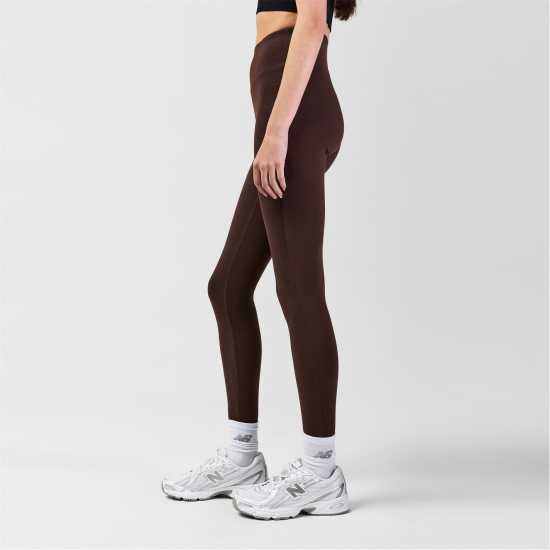 Дамско трико и клинове Miso Womens High Waist Leggings Chocolate Brown Miso Womens High Waist Leggings Chocolate Brown Дамско трико и клинове