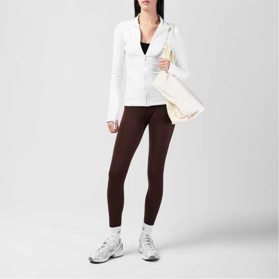 Дамско трико и клинове Miso Womens High Waist Leggings Chocolate Brown Miso Womens High Waist Leggings Chocolate Brown Дамско трико и клинове