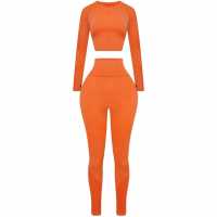 Honeyz Bounce Set Womens Оранжево Дамско трико и клинове