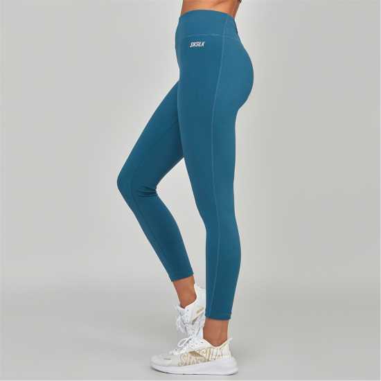 Siksilk Leggings Womens Синьо-зелено Дамско трико и клинове