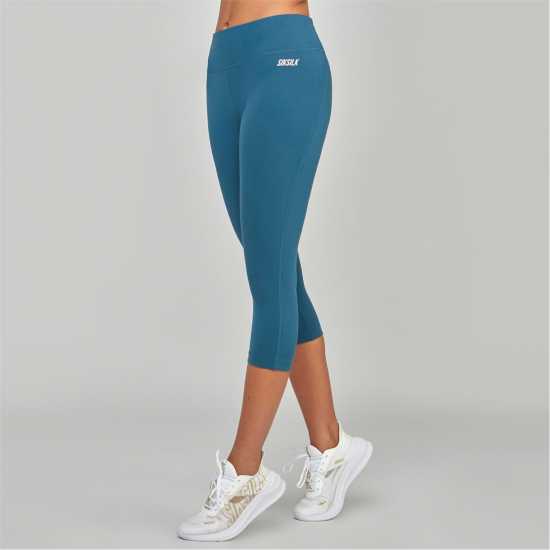 Siksilk Leggings Womens Синьо-зелено Дамско трико и клинове
