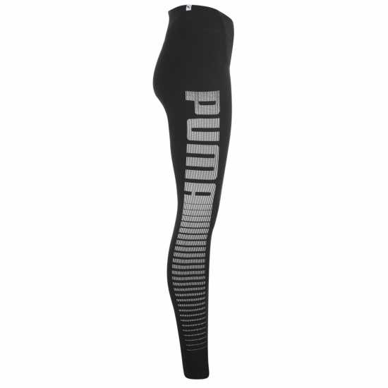 Puma Дамски Клин Logo Leggings Ladies Black - Дамско трико и клинове